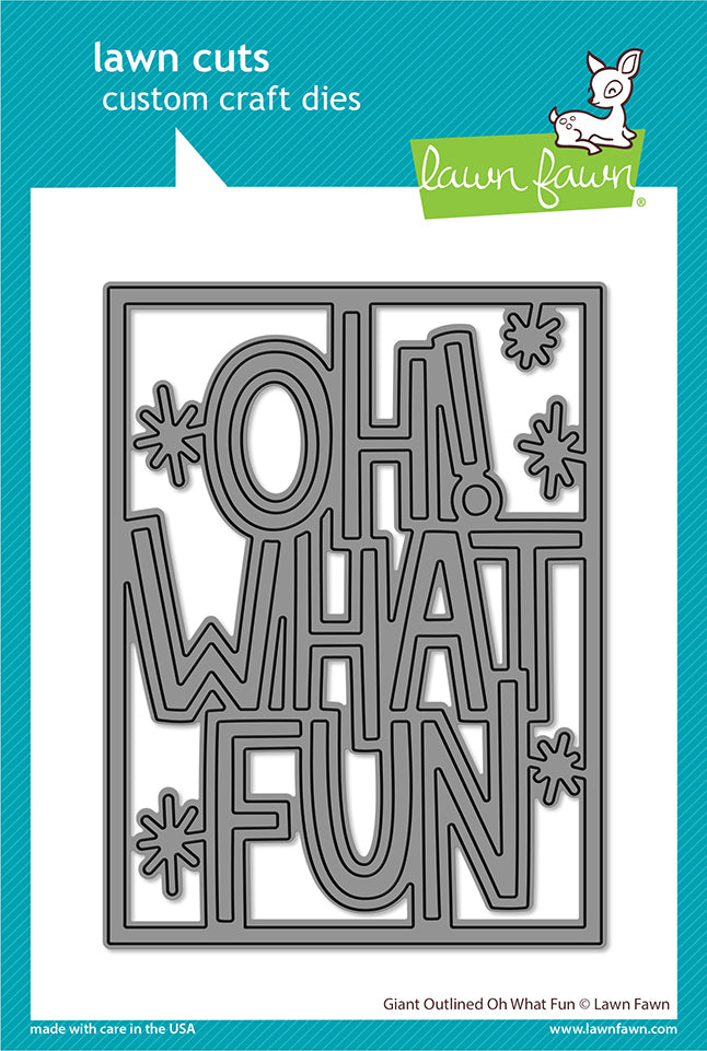 Lawn Fawn - LF2972 Giant Outlined "Oh What Fun"