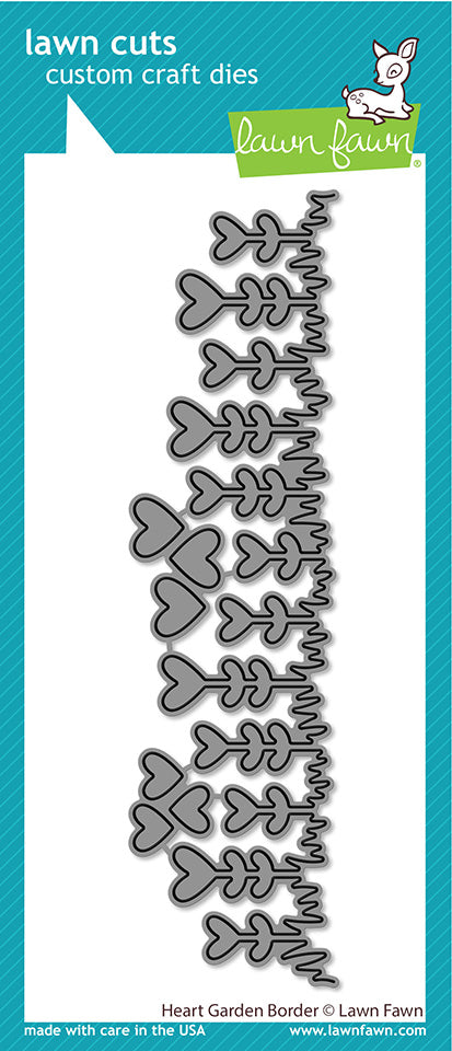 Lawn Fawn - LF3019 Heart Garden Border