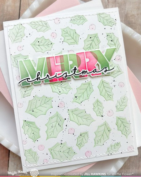 Waffle Flower - Overlapping Merry (stencil and die set)