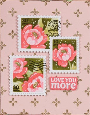 Waffle Flower - Dashed Lattice Dots Stencil