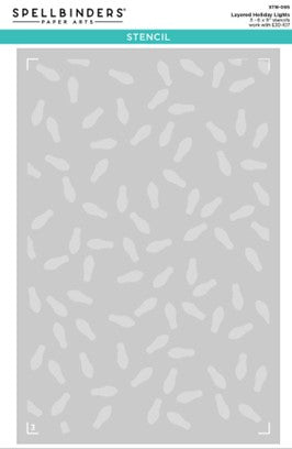 Spellbinders - Holiday Lights Embossing Folder and Stencil set (E3D107 and BD0886- sold out.
