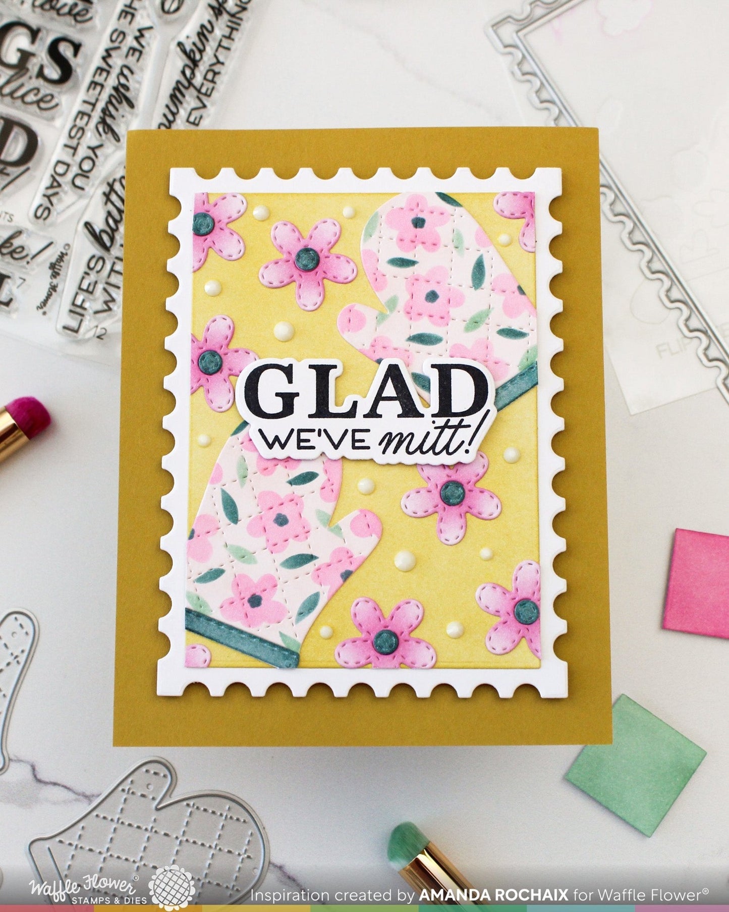 Waffle Flower Designs - Sentiments Combo - Baked With Love