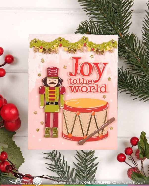 Waffle Flower - Joy Sentiments (Stamp and Die Set)