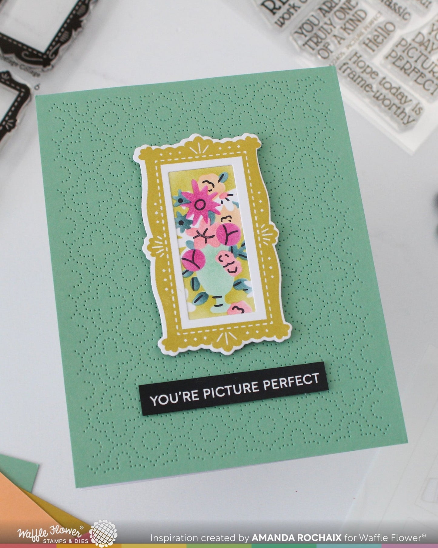 Waffle Flower - Postage Collage Frames Combo