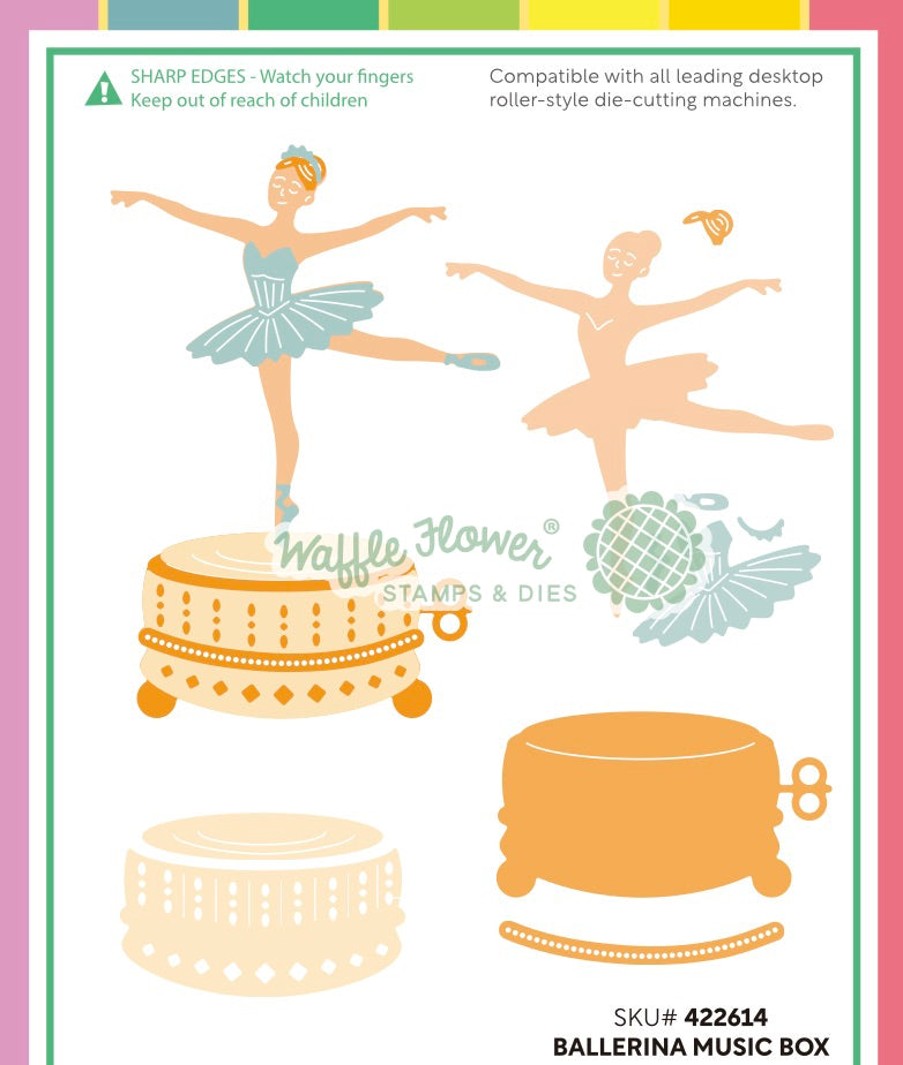 Waffle Flower - Ballerina Music Box Die
