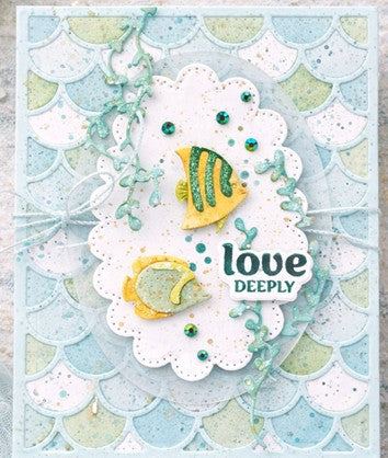 Waffle Flower - Jolly Wave Wave Colouring Stencil