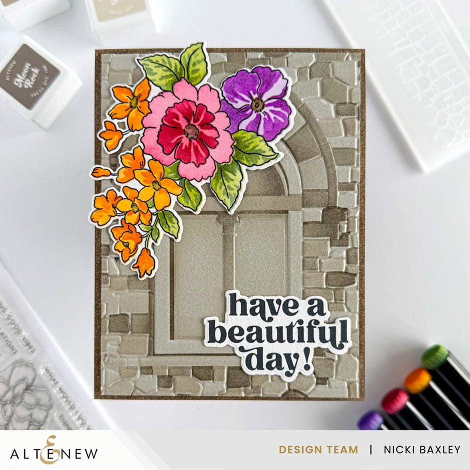 Altenew - One-Go: Friendship Flowers (stamp, die and stencil set)