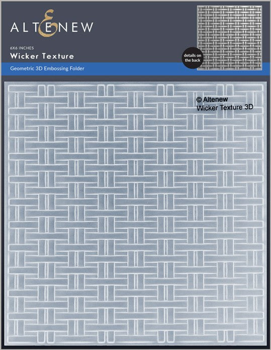 Altenew - Wicker Texture 3D Embossing Folder***