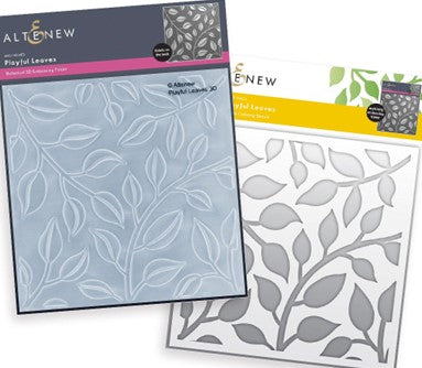 Altenew - Playful Leaves (Stencil and Embossing Folder set)*