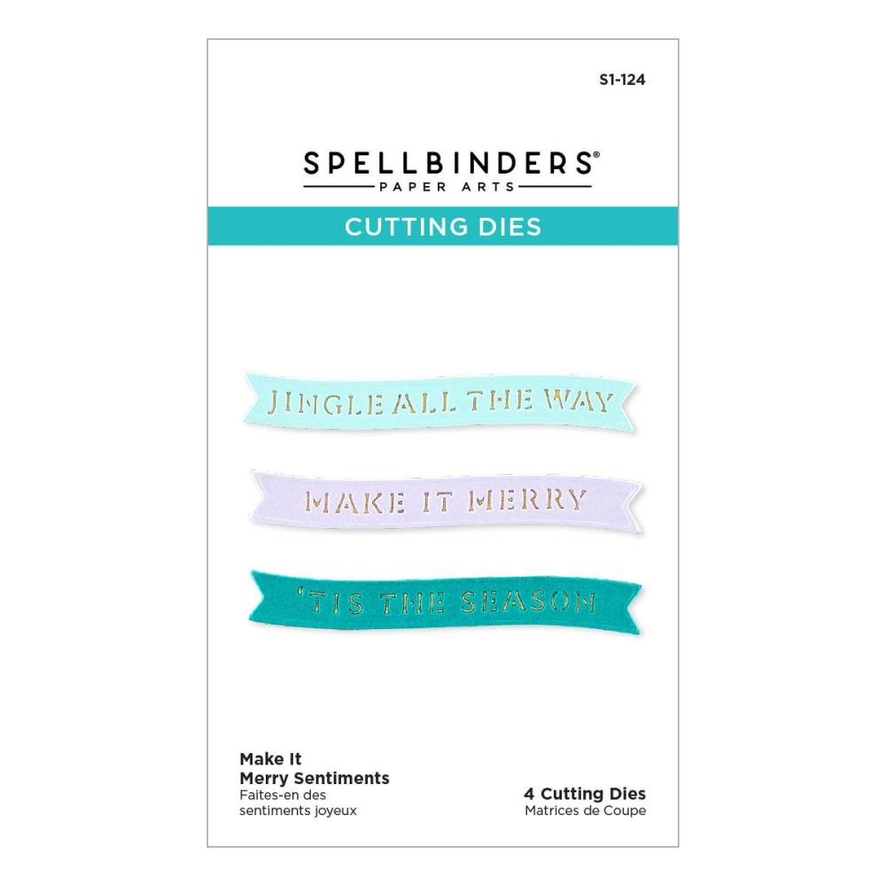 Spellbinders - S1-124 Make It Merry Sentiments.........