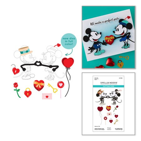 Spellbinders - Classic Mouse Love Etched Dies S4-1522