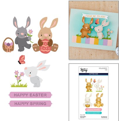 Spellbinders - Bunny Buddies Etched Dies by Simon Hurley S5-749