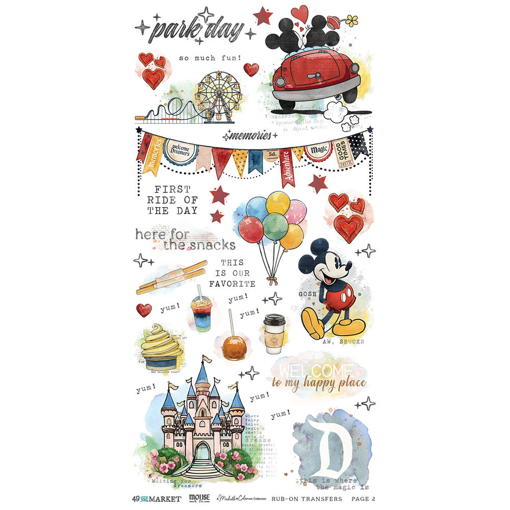 49 & Market - Mouse & Co 6X12 Essentials Rub-Ons (MMC-37661)…