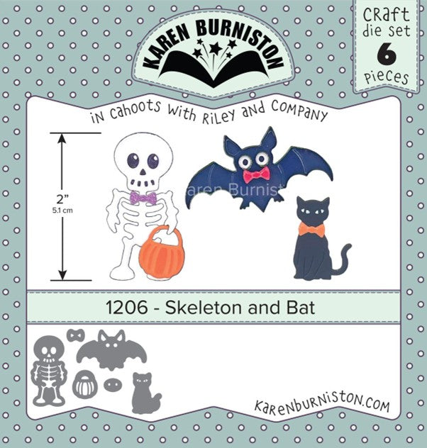 Karen Burniston - 1206 Skeleton and Bat