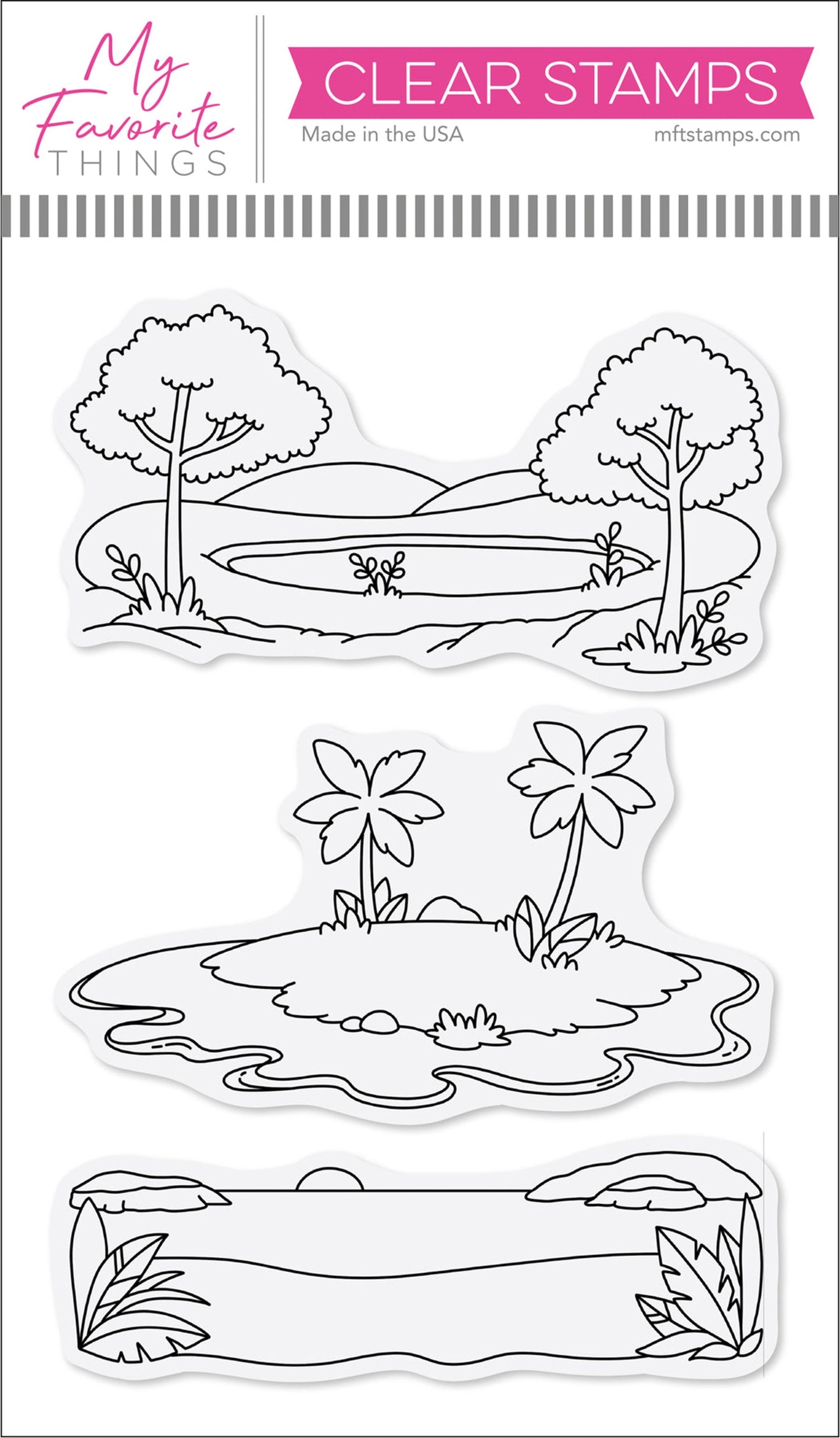 My Favorite Things - Summer Scenes (stamp & die set).........