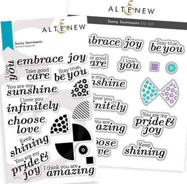 Altenew - Sunny Sentiments (stamp and die set)