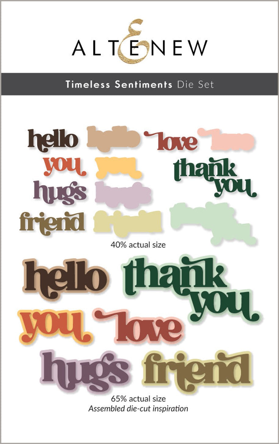 Altenew - Timeless Sentiments die set…….