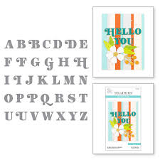 Spellbinders S4-1161 Be Bold Uppercase Alphabet