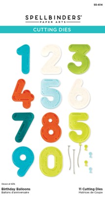 Spellbinders - S5-614 Birthday Balloons Etched Dies......