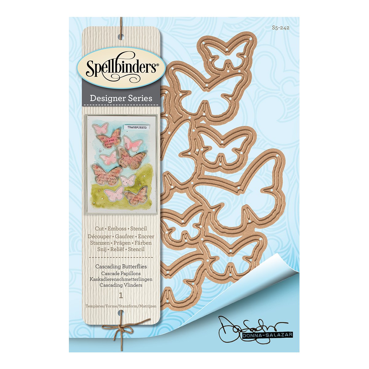 Spellbinders S5-242 Cascading Butterflies