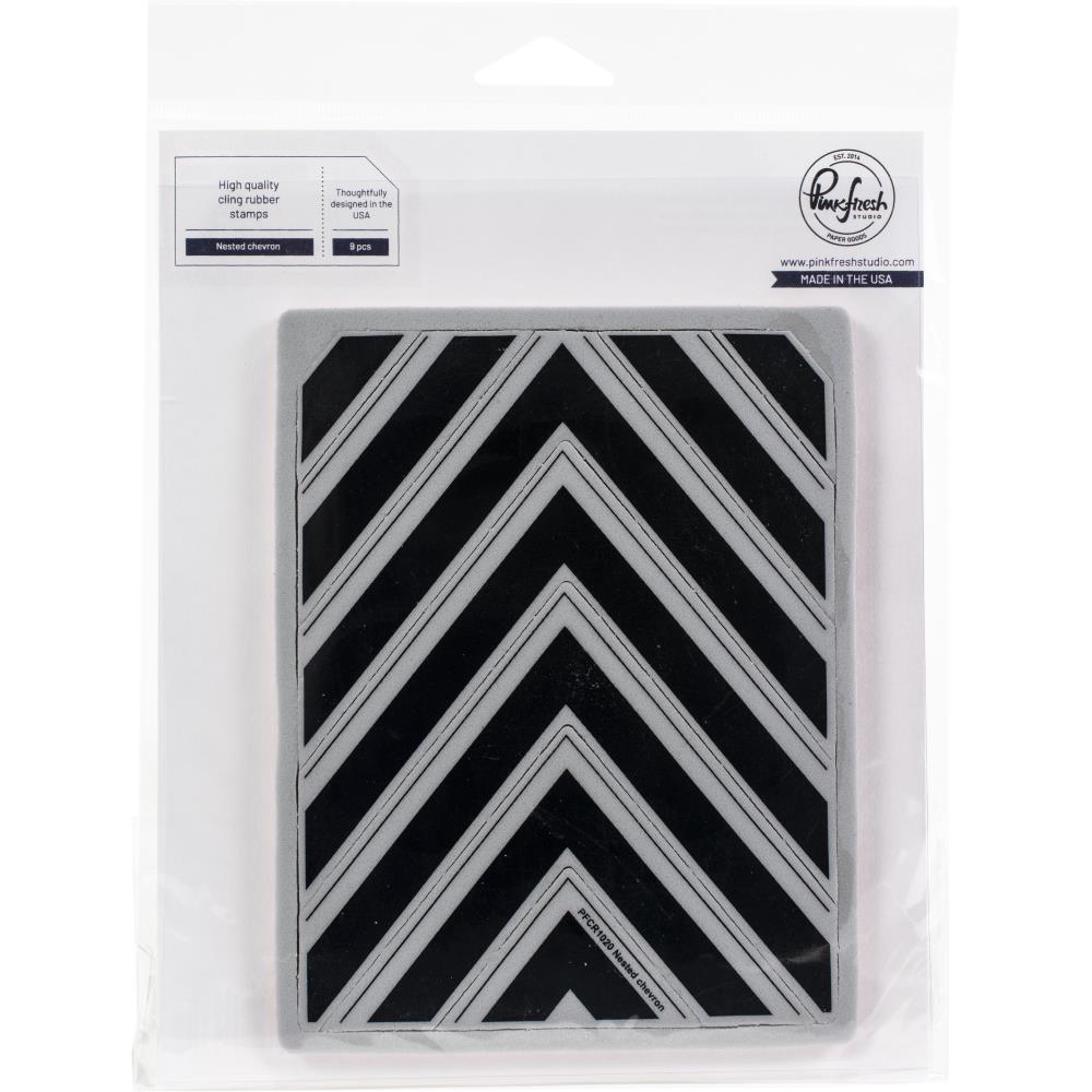 PinkFresh Studio - (1020) A2 Chevron stamp