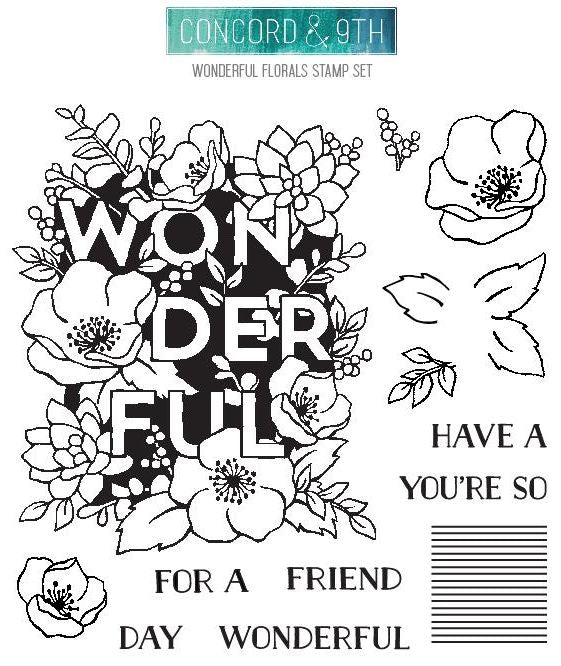 Concord & 9th - 10362 Wonderful Florals stamp set…….