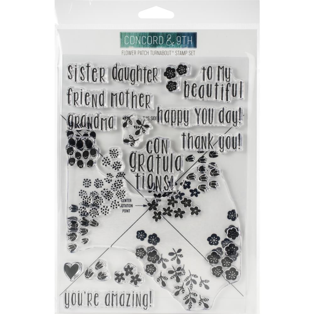 Concord & 9th - 10589 Flower Turnabout stamp……..