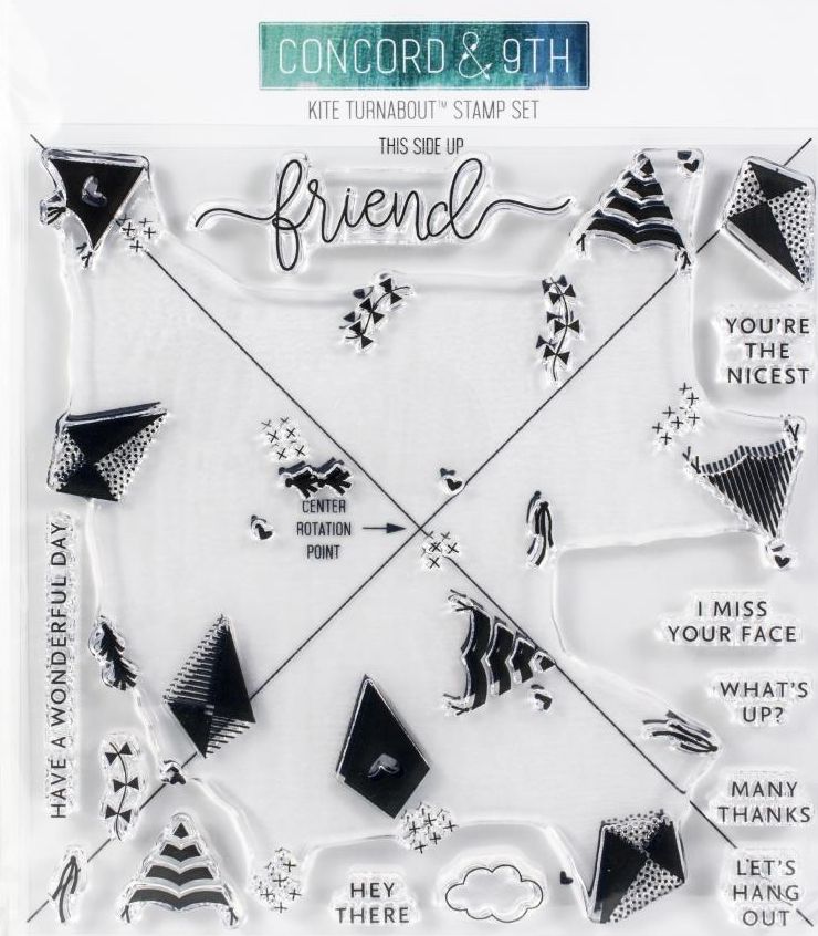 Concord & 9th - 10939 Kite Turnabout Stamp……..