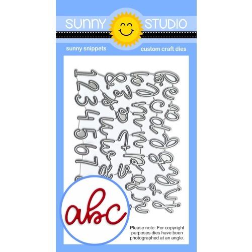 Sunny Studio Stamps - Loopy Letters die set (117)........