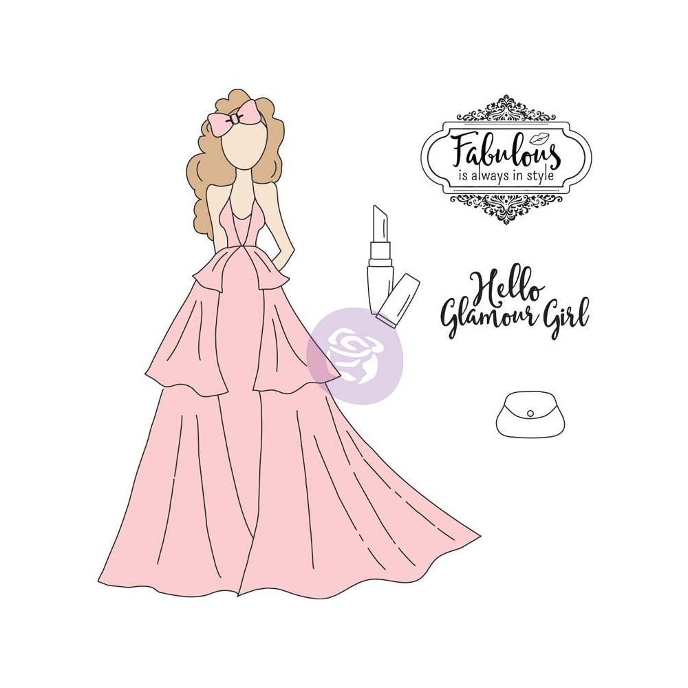 Julie Nutting - Scarlett (12550) cling rubber stamp - out of stock