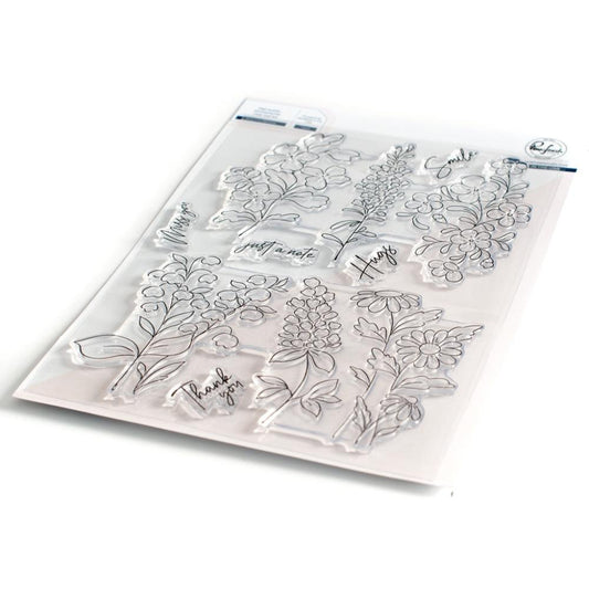 PinkFresh Studio - 138522 6x8 Beautiful Blooms stamp set - sold out