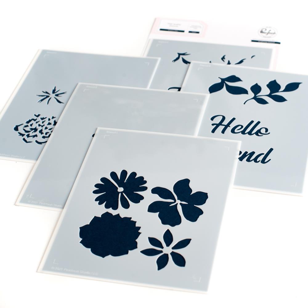 PinkFresh Studio - 139322 Brighter Days Layering Stencil…….