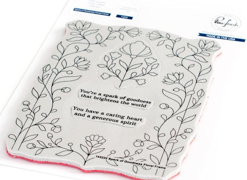 PinkFresh - 143222/143322/143422 Spark of Goodness stamp, die and stencil set………