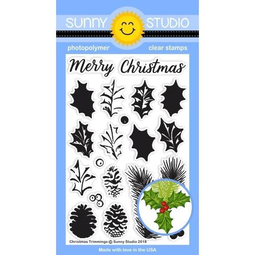 Sunny Studio Stamps - Christmas Trimmings stamp & Die Bundle