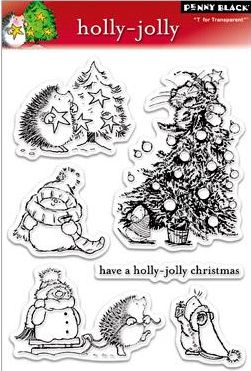 Penny Black Unmounted Stamp Set 30-039 Holly Jolly..
