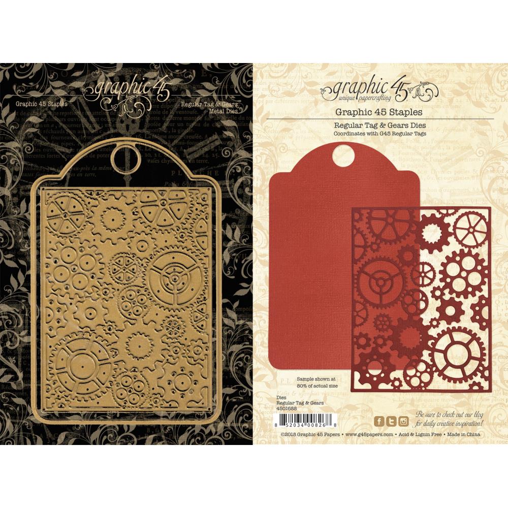 Graphic 45 4501688 Regular Tag and Gears