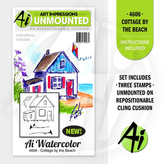 Art Impressions - 4606 Cottage By The Beach*