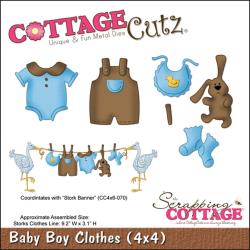 Cottage Cutz 4X4492 Baby Boy Clothes die