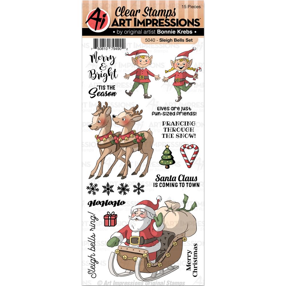 Art Impressions - 5040 Sleigh Bells (clear stamp set)*