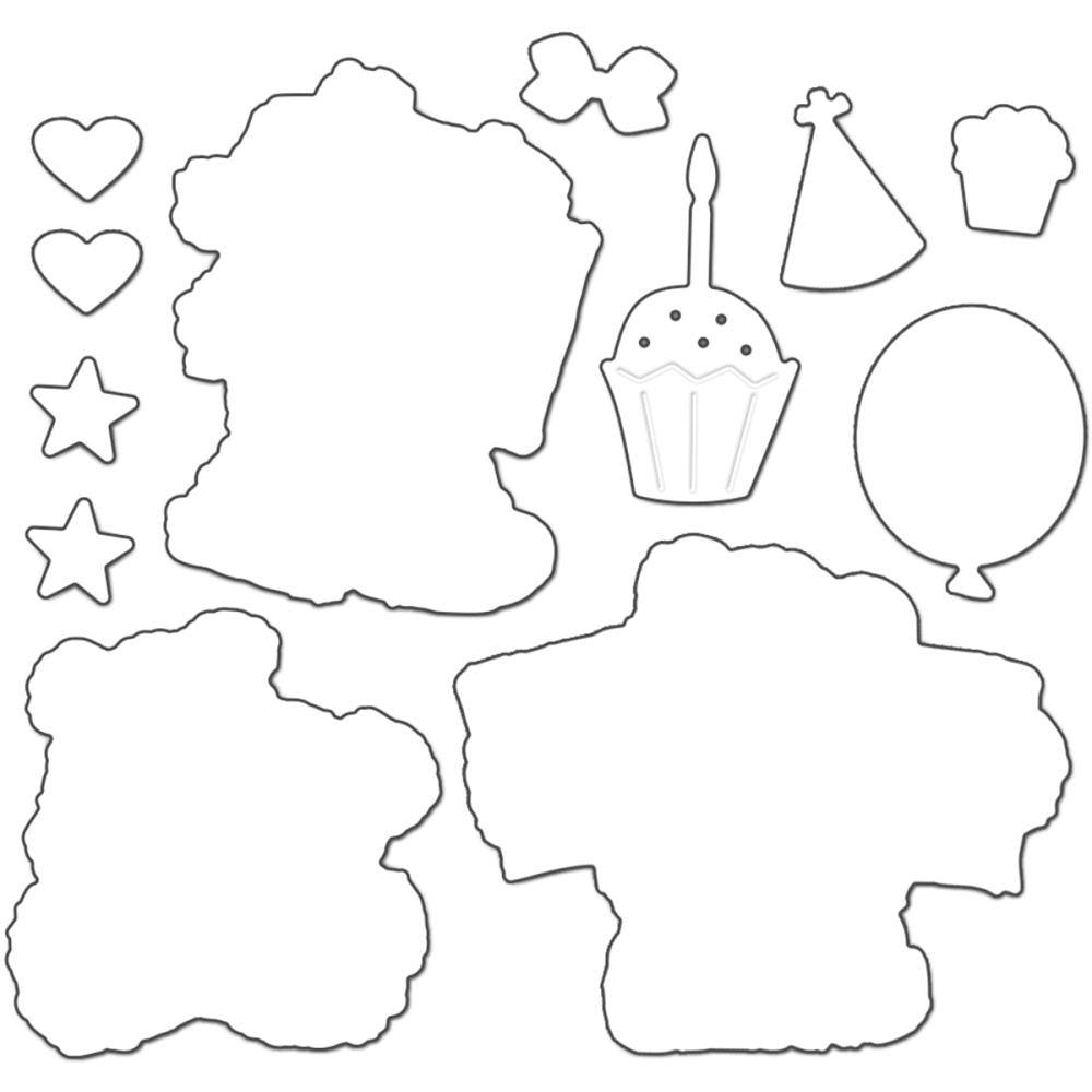 Penny Black 51-355 Party Bears die set……..