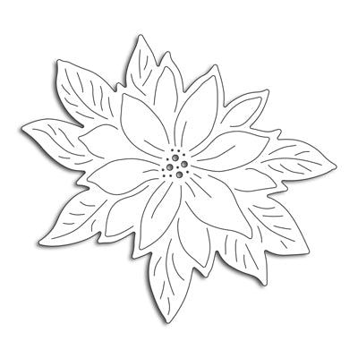 Penny Black - 51-447 Poinsettia metal die………