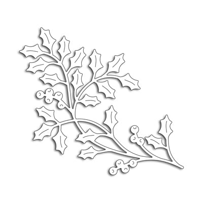 Penny Black - 51-483 Holly Flourish die……