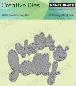 Penny Black 51-5555 Holly & Jolly die……