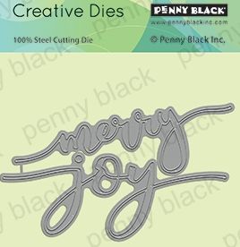 Penny Black 51-586 Merry and Joy die