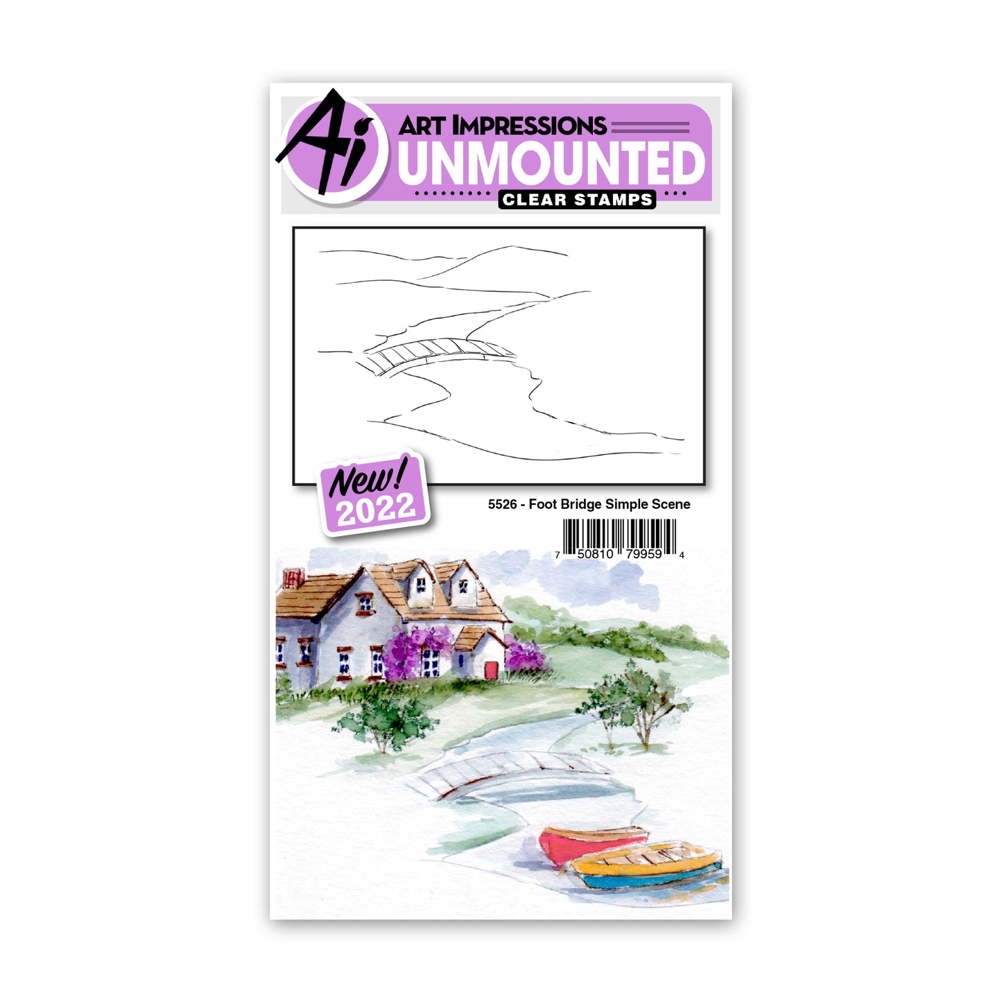 Art Impressions - 5526 Foot Bridge Simple Scene*