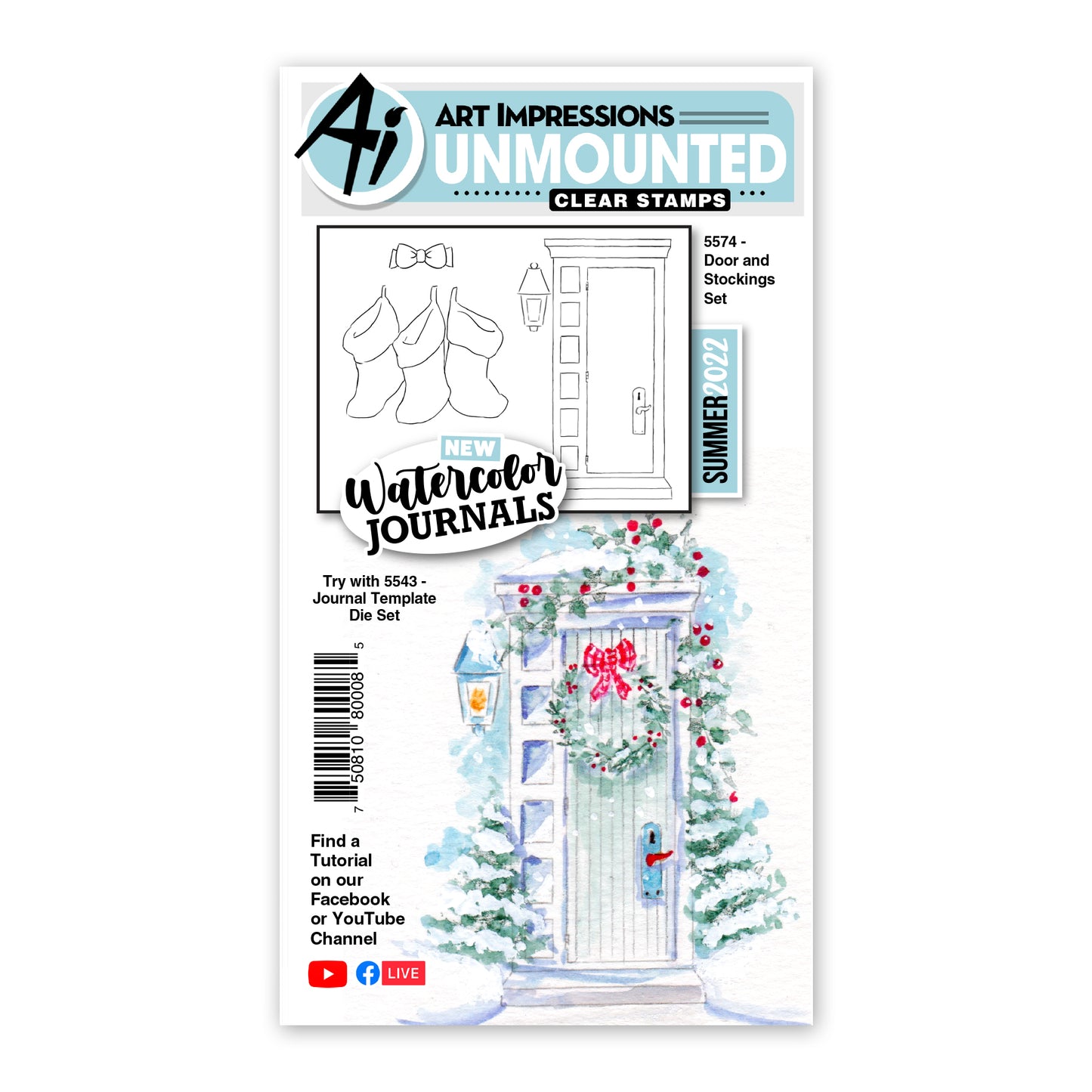 Art Impressions - 5574 Door and Stockings set*