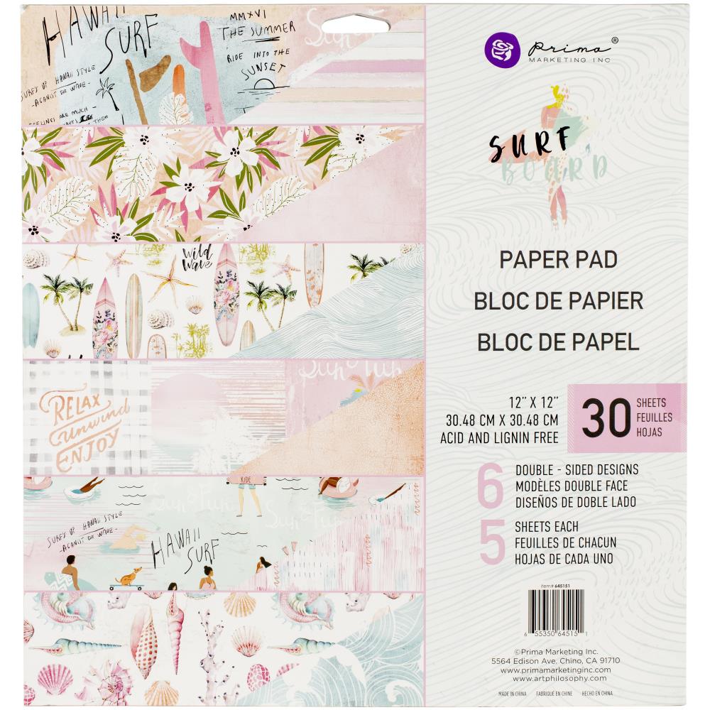 Prima Marketing 12x12" Paper Pad - Surfboard 645151 - sold out