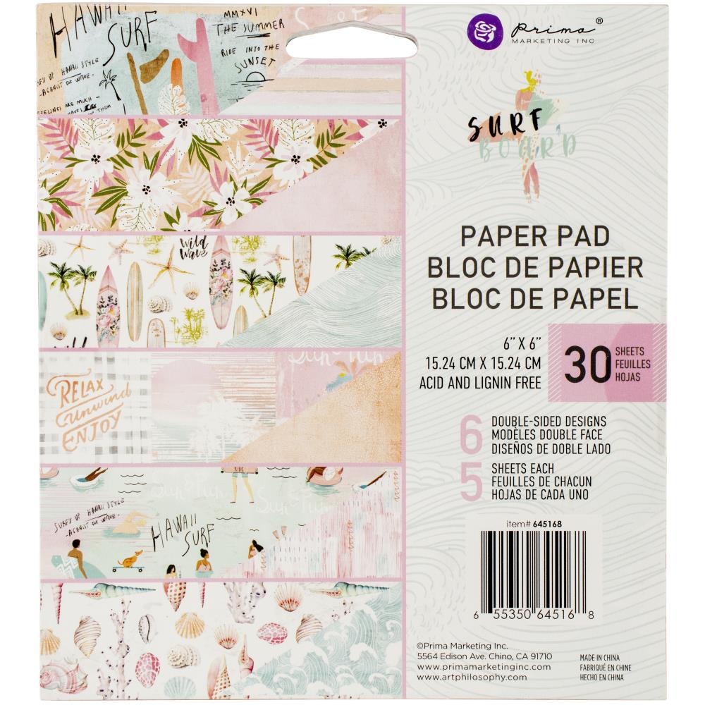 Prima Marketing - 645168 Surfboard 6x6" paper pad - sold out
