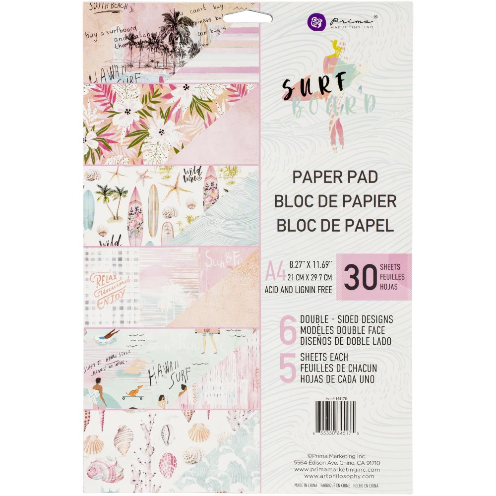 Prima Marketing 645175 Surfboard Paper Pad A4 30page - sold out