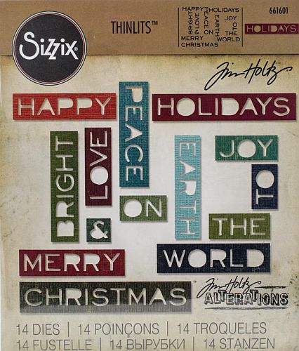 Tim Holtz/Sizzix 661601 Holiday Words #2........